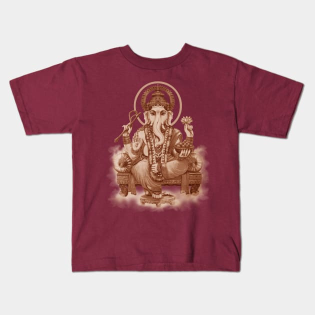 Ganesh the Remover of all obstacles Kids T-Shirt by svahha